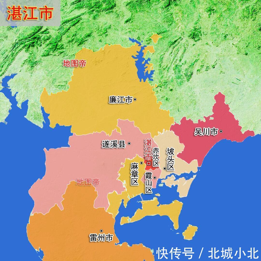  #地形图#22张地形图，快速了解广东省各地级市