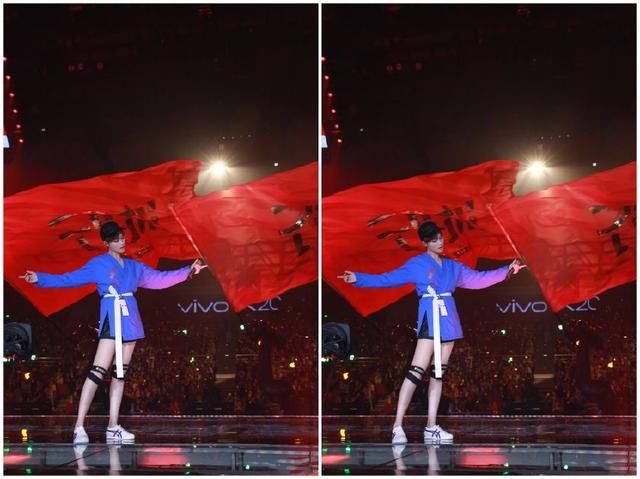 这是李宇春吗？穿上紫色蛋糕裙后，网友：美到认不出来