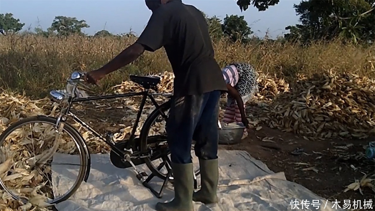  「玉米」小哥发明“自行车”剥玉米机，不用油和电，一天能剥5亩