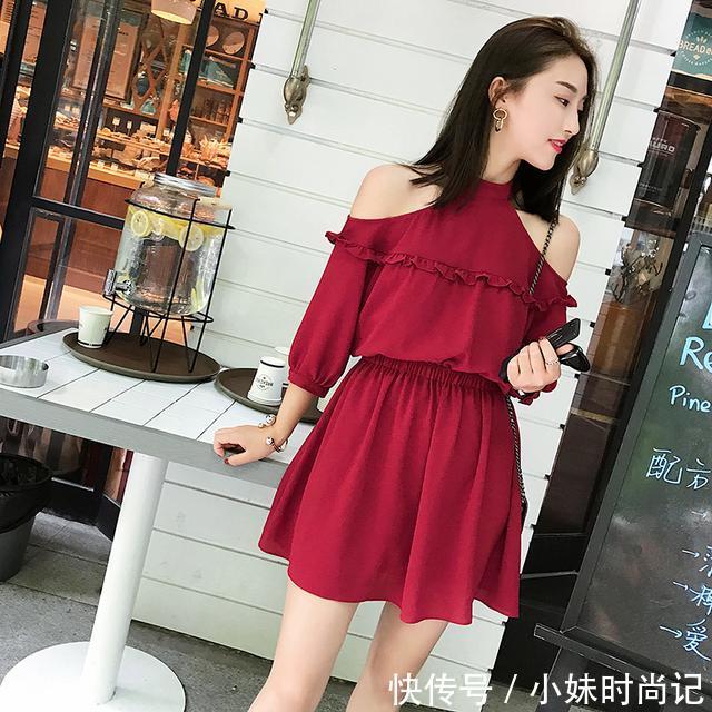 #连衣裙#雪纺时尚的连衣裙就是要让你变高变瘦