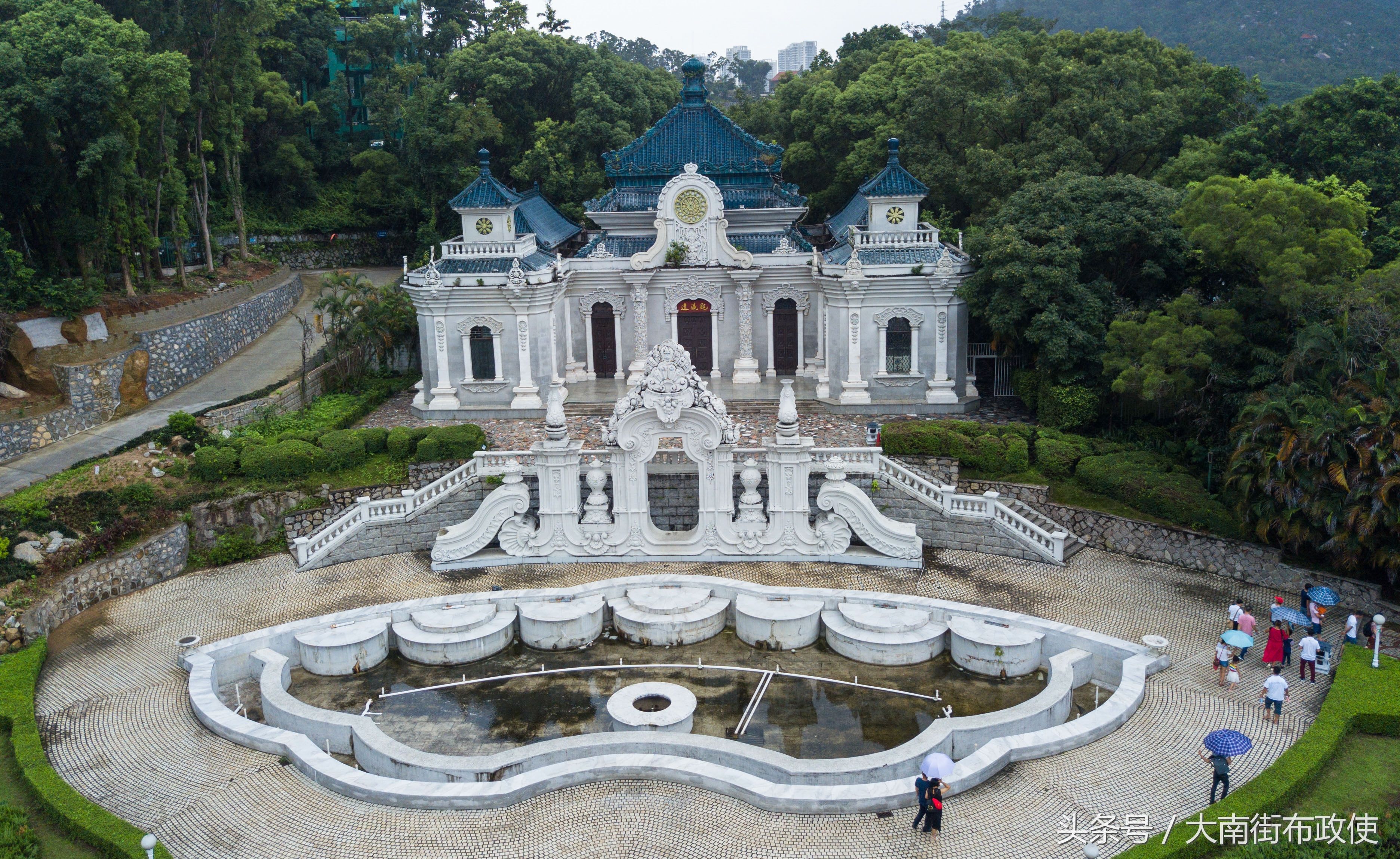 航拍珠海圓明新園耗資6億再現古典皇家建築羣 雪花新闻