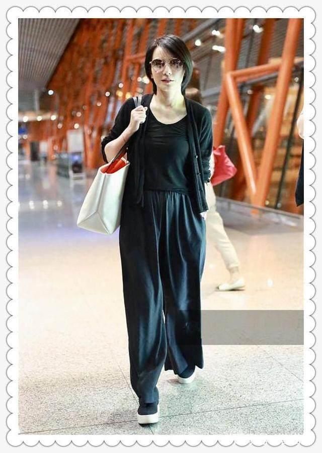 俞飞鸿这裤子够紧了，还提这么高，网友：看着都难受