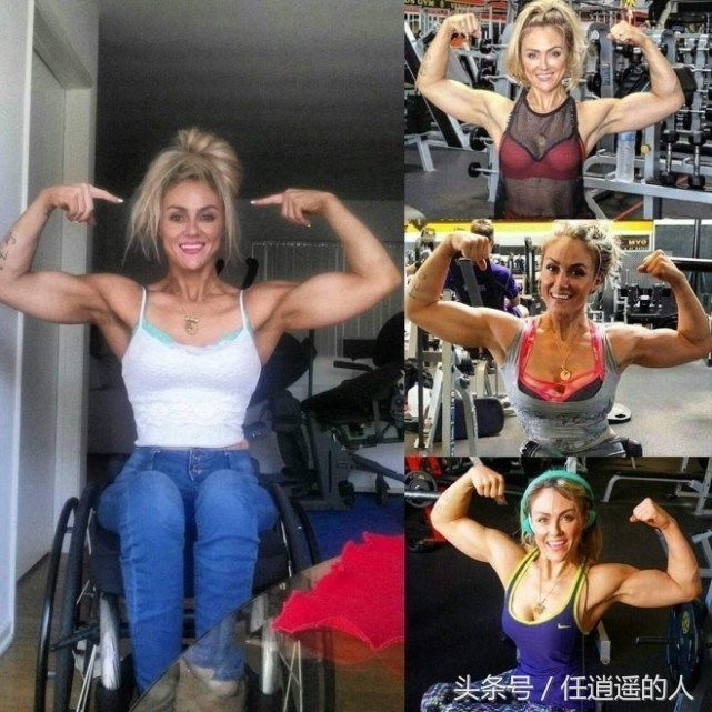 美国美女下半身残疾却依然健身