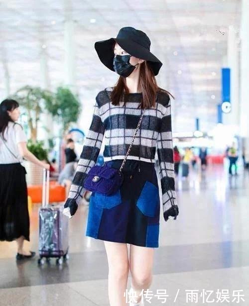 乔欣穿“补丁裙”走机场，却没想到撞上了李沁，可气质一点不输！