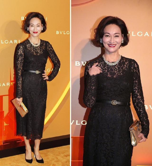 同是穿黑色出席活动，惠英红大气郑秀文御姐，蔡卓妍36照样很俏皮