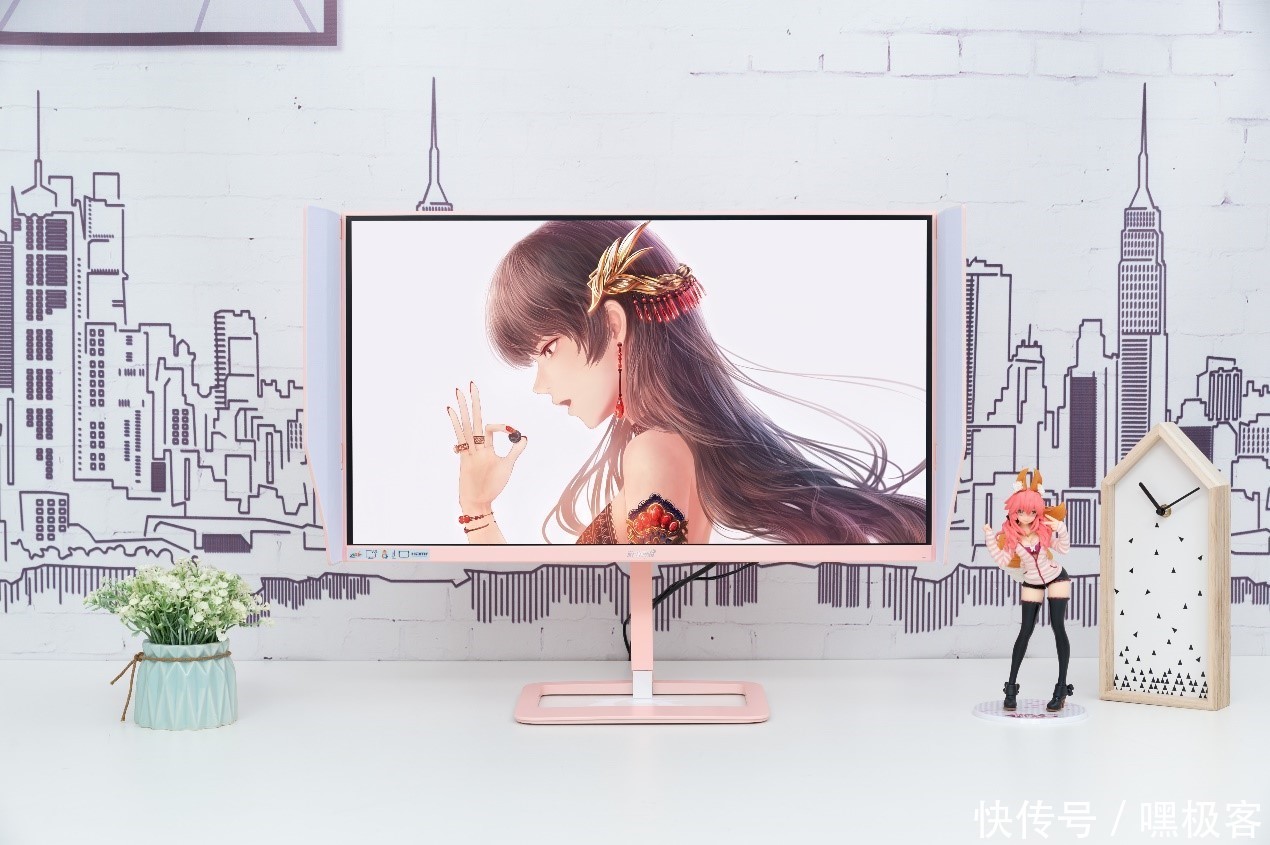  粉色■电竞少女的春天——游戏悍将粉色系240Hz电竞显示器来袭AT27FH-PRO