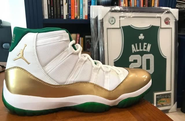  AJ11■雷阿伦怀旧展示最爱球鞋 AJ11凯尔特人榜上有名