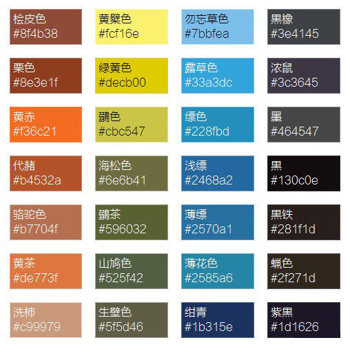  [不谢]超级全的经典日本颜色大辞典，而且附色值，拿走不谢