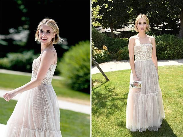 艾玛罗伯茨的飙高穿搭术了解一下，157cm也能凹出大长腿的既视感