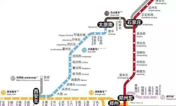 中国高铁最多的省市是北京、武汉还是郑州 一张图看懂