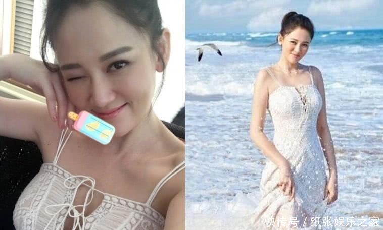 陈乔恩瘦了20斤不止, 露背波点裙穿出仙女感, 38岁秒变18岁!