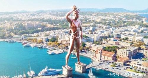 世界七大奇迹复原图空中花园美轮美奂,宙斯神像威严霸气