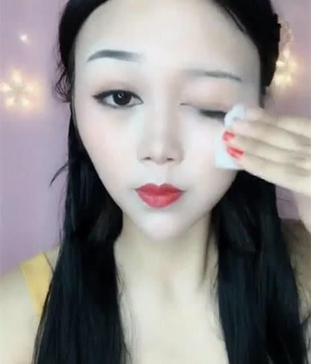化妆术欺骗了多少男同胞？当女友回家卸完妆，才知道连头发都假的