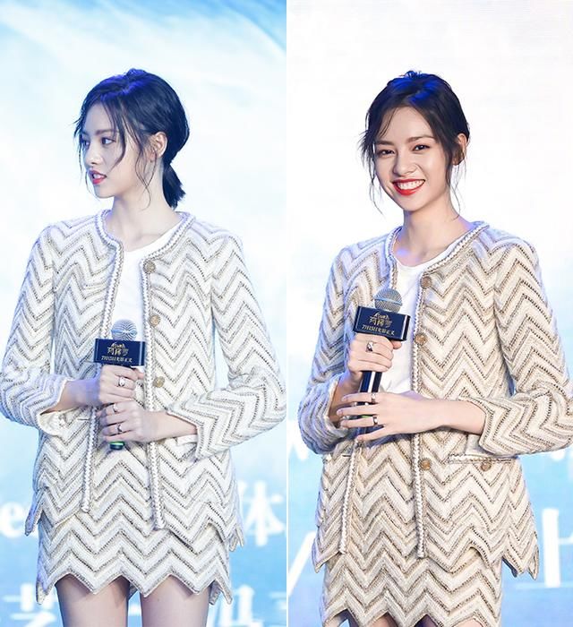 佟丽娅穿6万多外套气场实在强，没想到96年张艺上竟丝毫不输气质