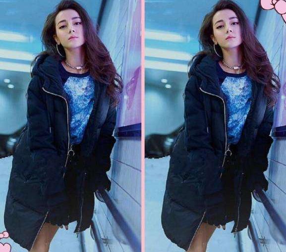 迪丽热巴撞上韩国女星秋瓷炫, 网友: 素颜脸和天然脸一目了然!