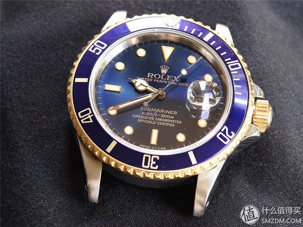 劳力士Skr--间金蓝水鬼机械表