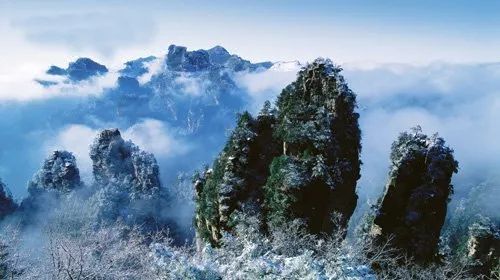 雪后的张家界,银装素裹,如临仙境!