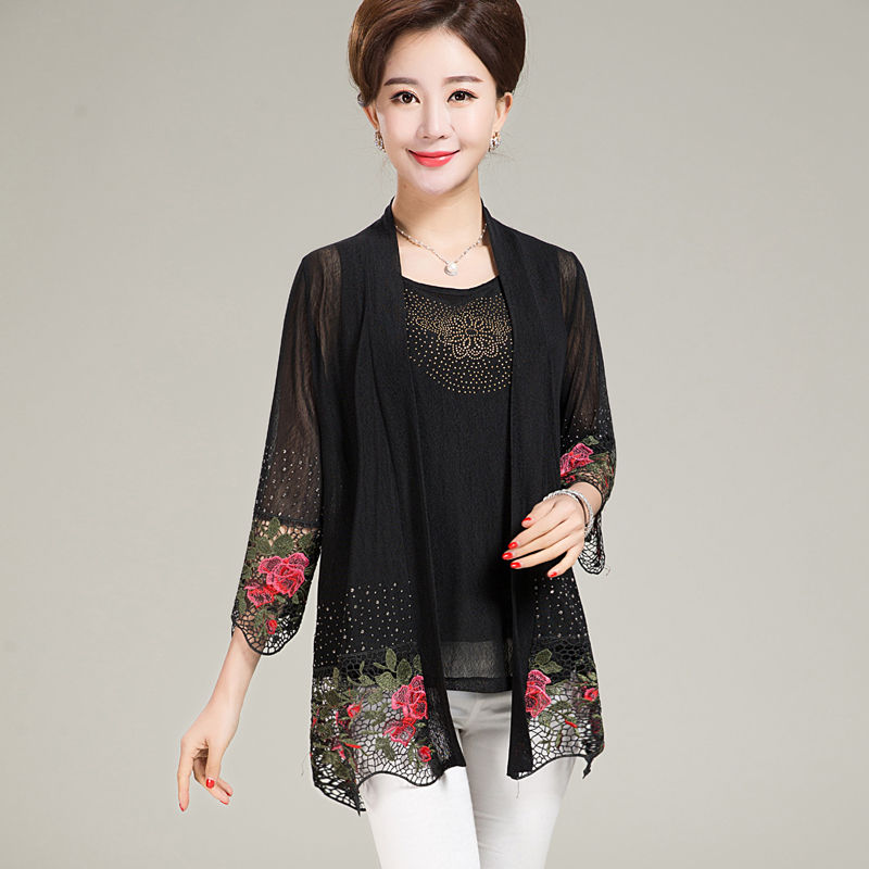 爱美女人不要愁!非常适合55岁女人的夏装,秋天一样穿