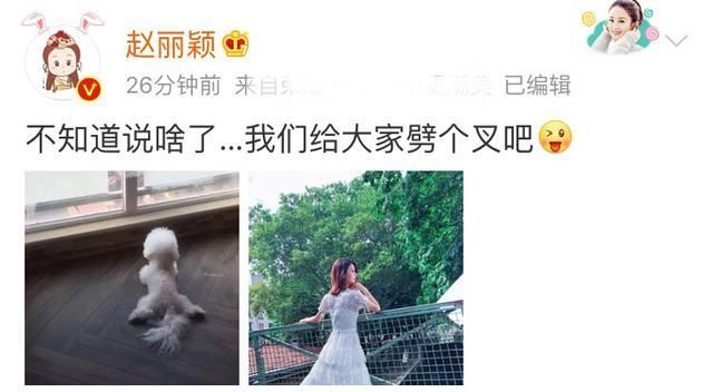 赵丽颖被爆怀孕，颖宝用一张图片俏皮辟谣，粉丝：心疼也显高情商