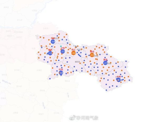 8℃！今晨河南最冷的5个地方出炉，出门请做好防护