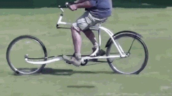 最“奇葩”自行车，车身仅两根钢管，看转弯那一刻网友：没想到！