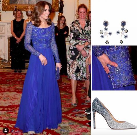 【 威斯敏斯特大教堂】这个举动却让人捏了把冷汗，凯特孔雀蓝礼服白金汉宫主场容光焕发