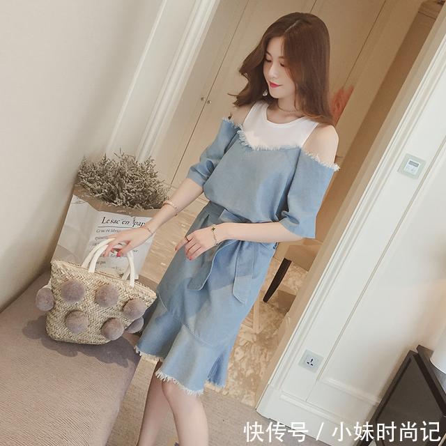  「上穿」想要视觉上穿的修身，那连衣裙肯定不能少