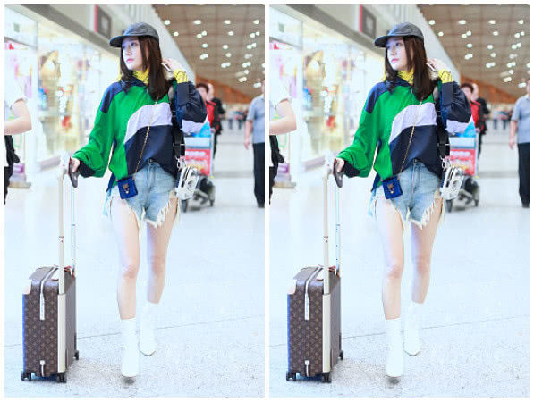 37岁秦岚敢穿！热裤开边嘻哈风性感又减龄，网友：身材不输杨颖