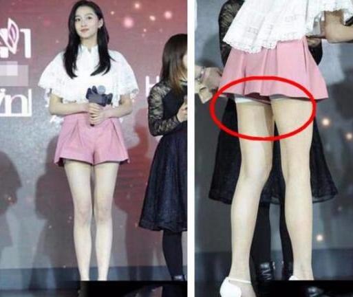 关晓彤裙子短到光站着“风景”都清晰可见！网友：都想替她往下拽