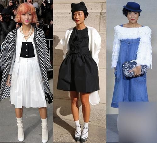 陈奕迅太太徐濠萦的时尚我不懂!蓝色花裙红色花外套，网友:村姑