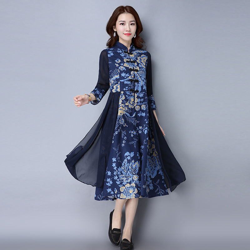 秋季旗袍上新了，款款优雅迷人，我给婆婆买了3件