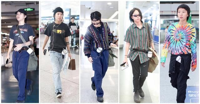 这种时尚你懂吗？窦靖童机场腰间挂水杯超个性，竟如此接地气
