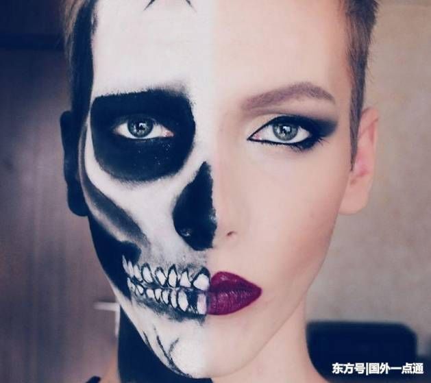 外国小伙用高超的化妆技术，从帅小子变成娇娘，只用了10分钟！