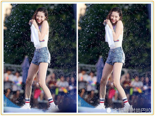 167李宣美和162金泫雅同在雨跳舞，终于见识到的真正“漫画腿”