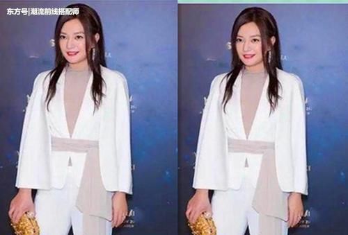 章子怡和赵薇同穿西装，网友：终于见识到女星与总裁的差距有多大
