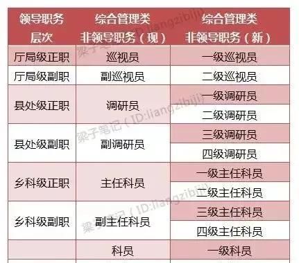 重磅分析！公务员职务与职级并行后，职级提升谁快谁慢？