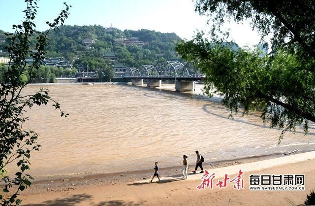 黄河水终于退了，岸边成了这样
