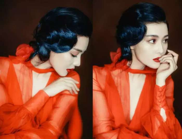 张馨予穿紧身鱼尾裙，好身材挡不住