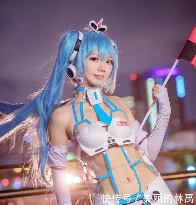 性感比基尼女郎Cosplay初音未来无圣光