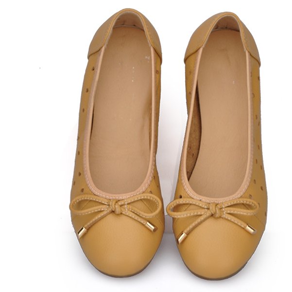 简单舒适的纯皮瓢鞋，最适合妈妈跳舞穿了，百搭不累脚