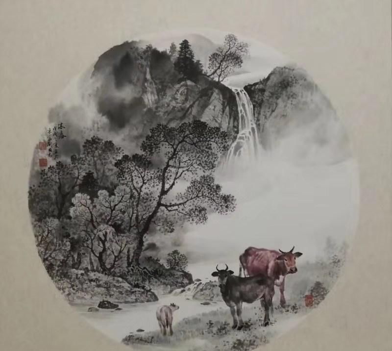  「建国」建国70周年重点推荐艺术家刘国志国画作品欣赏