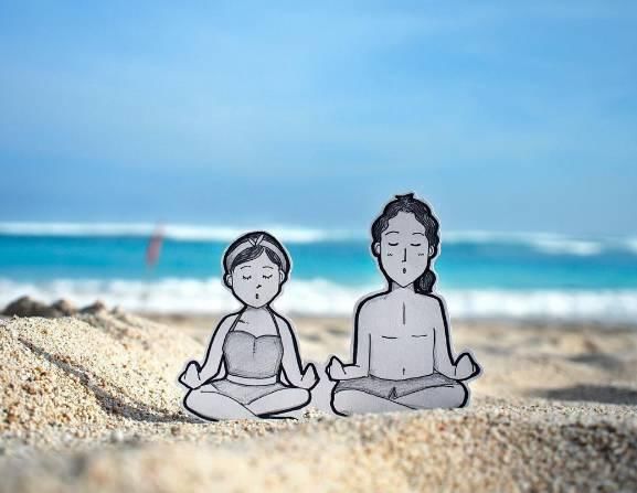 这才叫情侣旅行照，你那只能叫自拍!