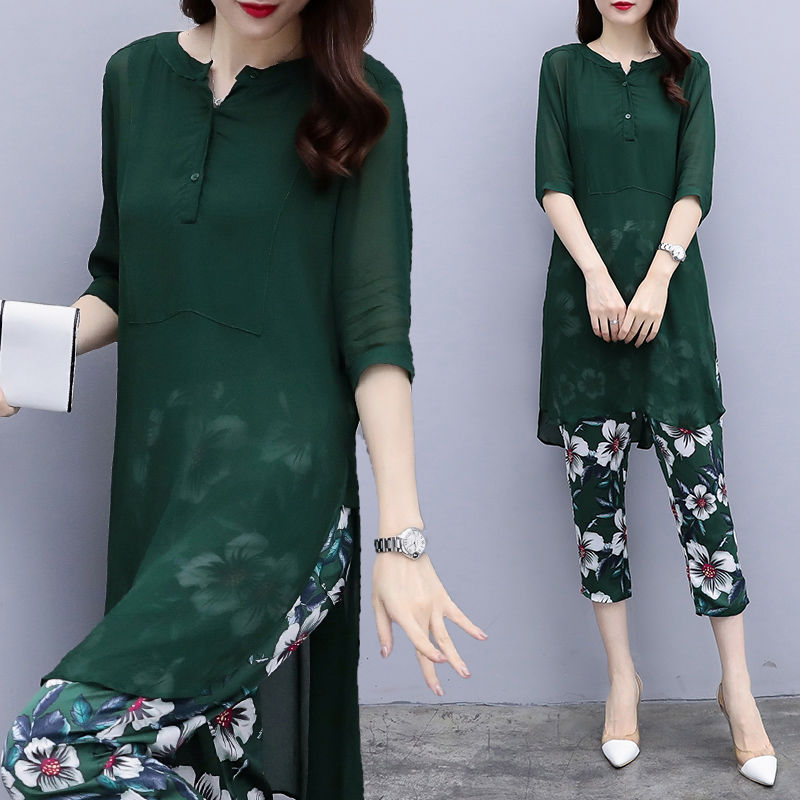 别小看这七分裤、九分裤套装，比短裤洋气，比连衣裙干练，美爆