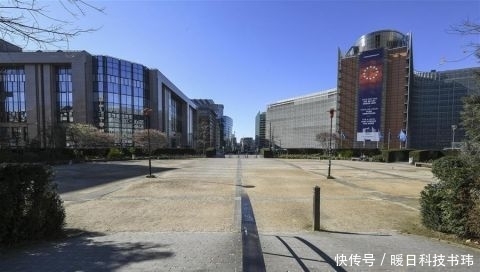  『欧洲地区已经被世界』空荡的布鲁塞尔欧盟区
