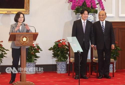 台当局行政机构人事变动 赖清德离任，苏贞昌接手