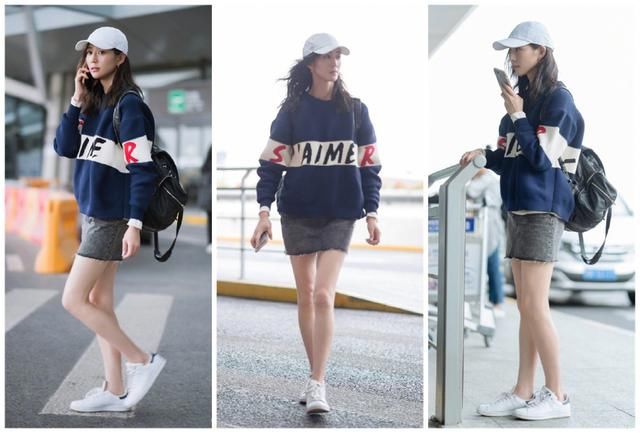 牛仔裙穿出时尚感的秘诀，原来全在上半身？选对以后轻松成焦点