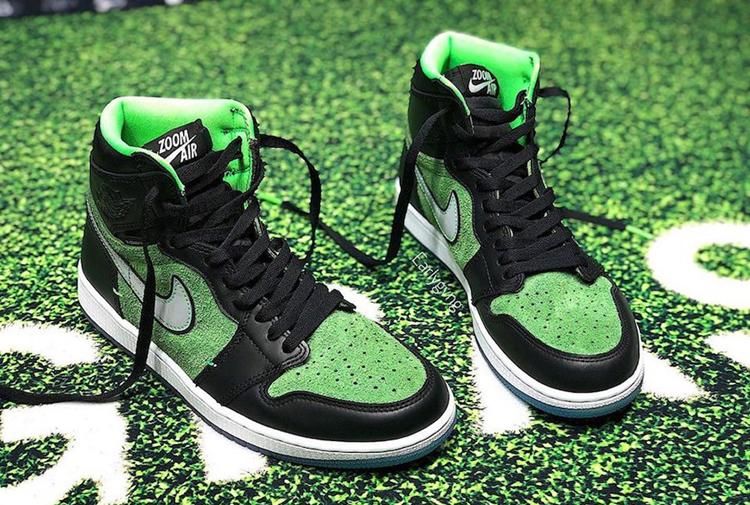  实物@「黑绿配色」AJ1 Zoom最新实物曝光！太像13年前的Dunk SB