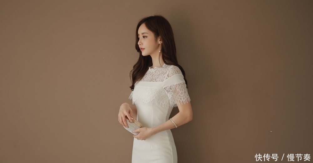 # 古典#春绣花玫蕾丝网纱披肩古典裙，女神孙允珠