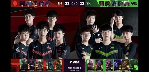  「VG」VG惨遭4连败，TES 2：1 战胜VG