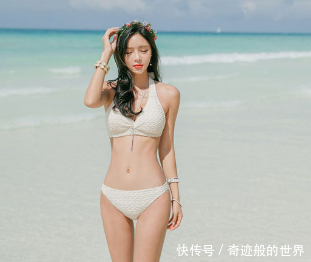 时尚少女风格比基尼，秀出紧致的身材！
